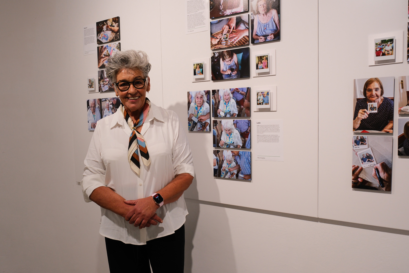 La fotógrafa Pilar Silvestre en la presentación de 'Todavía estoy aquí'.