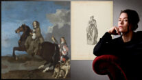 Un retrato ecuestre de Cristina de Suecia, un boceto de una de las musas y una imagen de la historietista sueca Liv Strömquist.