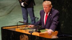 NEW YORK (United States), 22/09/2026.- US President Donald Trump delivers his speech during the General Debate of the 81st session of the United Nations (UN) General Assembly at United Nations Headquarters in New York, New York, USA, 22 September 2026. (Nueva York) EFE/EPA/GIUSEPPE LAMI