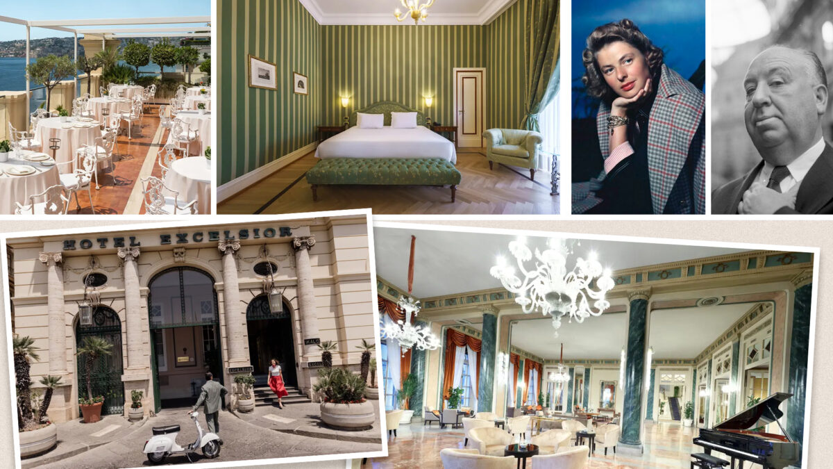 El hotel de Nápoles donde Ingrid Bergman, Hitchcock y Pavarotti despertaron frente al Vesubio