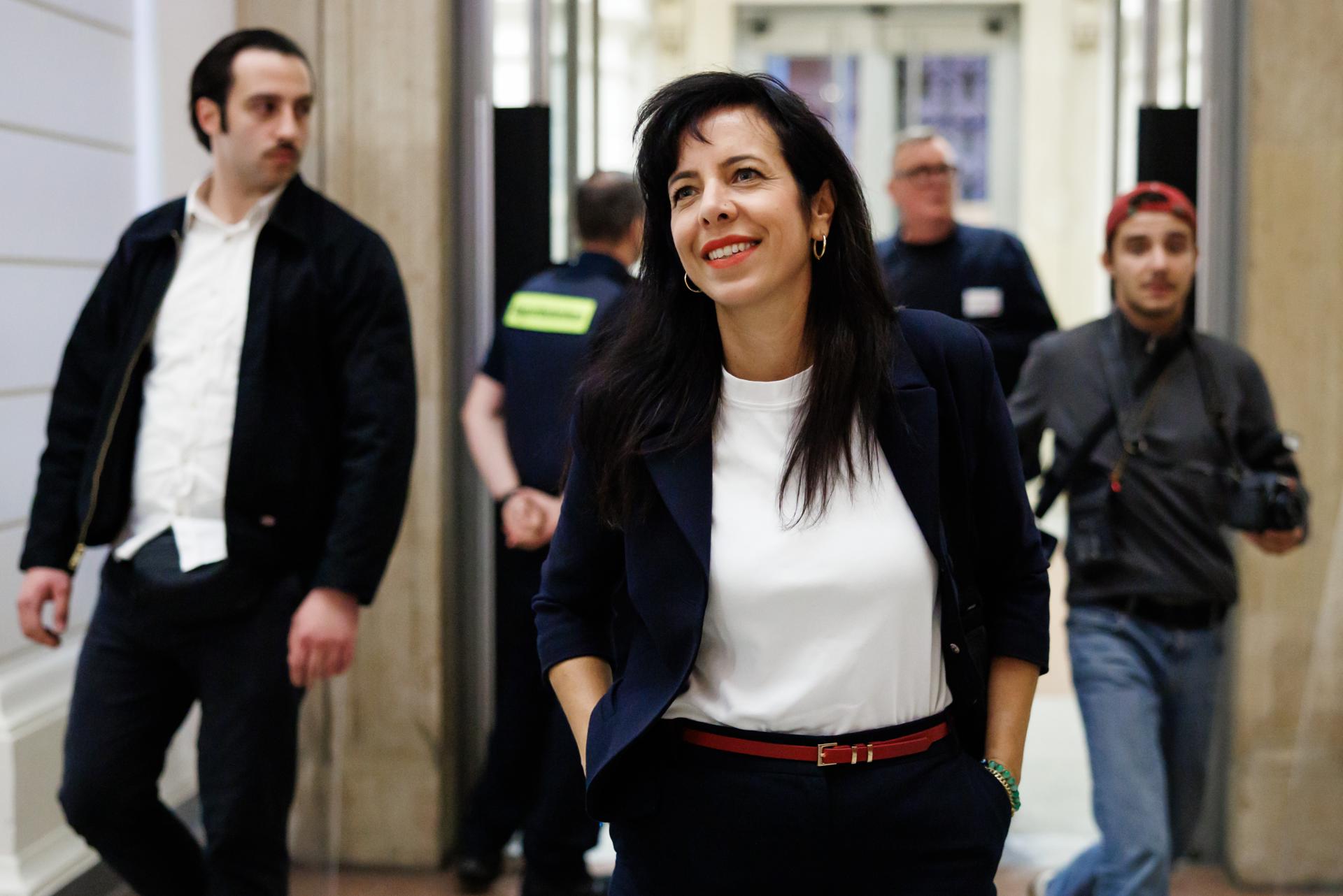 Berlin (Germany), 20/09/2026.- The Left Party (Die Linke) top candidate for the Berlin House of Representatives election 2026 Elif Eralp arrives at the Berlin House of Representatives during the Berlin state election 2026 in Berlin, Germany, 20 September 2026. Voters in Berlin elect members of the House of Representatives, the city's state parliament, for a five-year term on 20 September 2026. (Elecciones, Alemania) EFE/EPA/CLEMENS BILAN