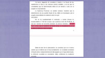Extracto del escrito de la Fiscalía