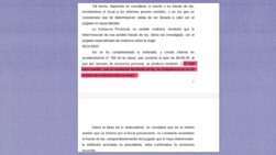 Extracto del escrito de la Fiscalía