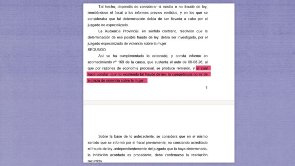 Extracto del escrito de la Fiscalía