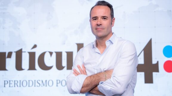 Javier Chicote, en la redacción de Artículo14.
