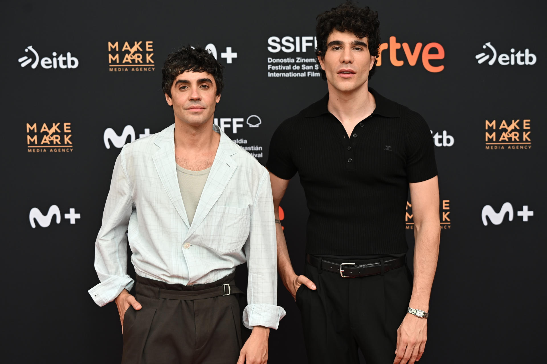 MADRID, 17/07/2026.- Los Javis, durante la presentación de una selección del cine español que participará en la 74 edición del Festival de cine de San Sebastián este viernes en Madrid. EFE/ Fernando Villar