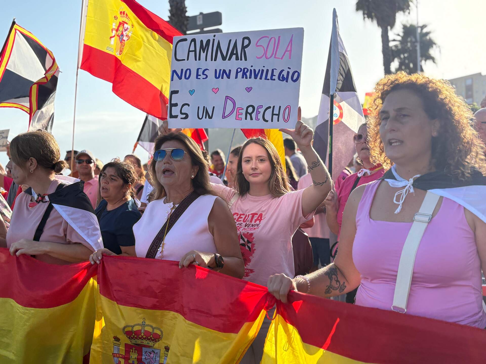 Manifestación de mujeres ceutíes