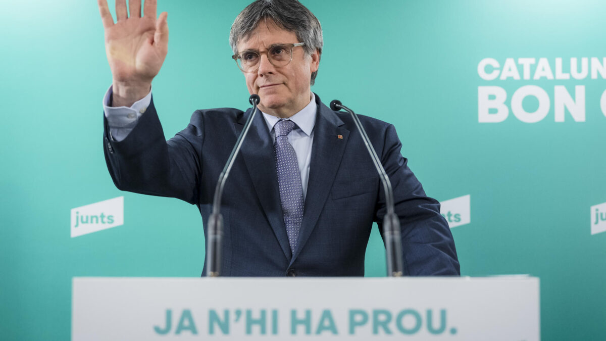 MADRID, 15/09/2026.- Fotografía de archivo, tomada en Perpiñán (Francia) el 24/01/2026, del expresident catalán Carles Puigdemont. El magistrado del Tribunal Supremo Pablo Llarena ha rechazado la petición de Puigdemont de aplicar la amnistía al delito de malversación, tras la sentencia del Tribunal de Justicia de la Unión Europea, a la espera de lo que ocurra con el fallo del Tribunal Constitucional. EFE/ Archivo/David Borrat
