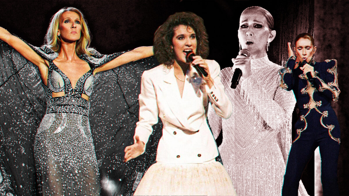 Céline Dion a lo largo de los años.