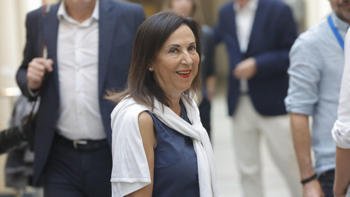 MADRID, 15/09/2026.- La ministra de Defensa, Margarita Robles, asiste a la sesión de control al Gobierno celebrada hoy en el Senado. EFE/Zipi Aragón