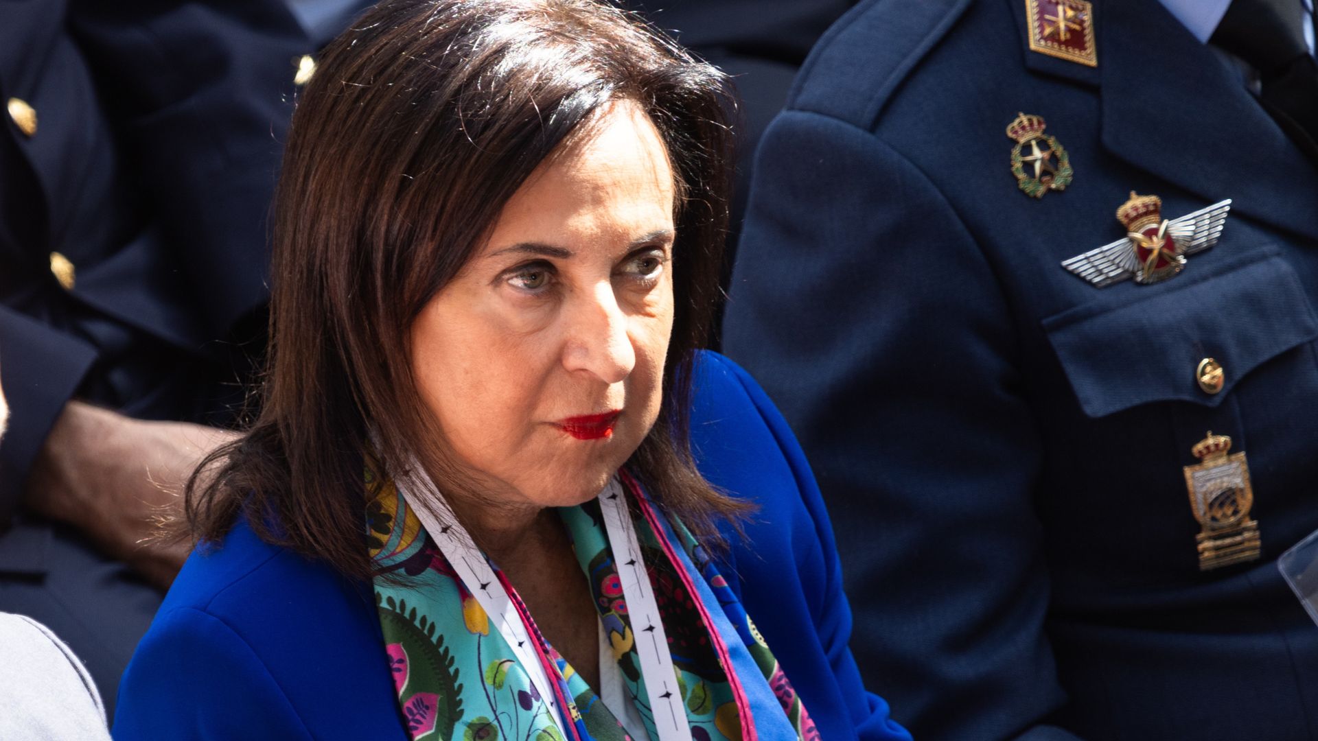 Margarita Robles, en la Cumbre Espacial Internacional 2026 en el Grand Palais de París, Francia, 9 de septiembre de 2026.