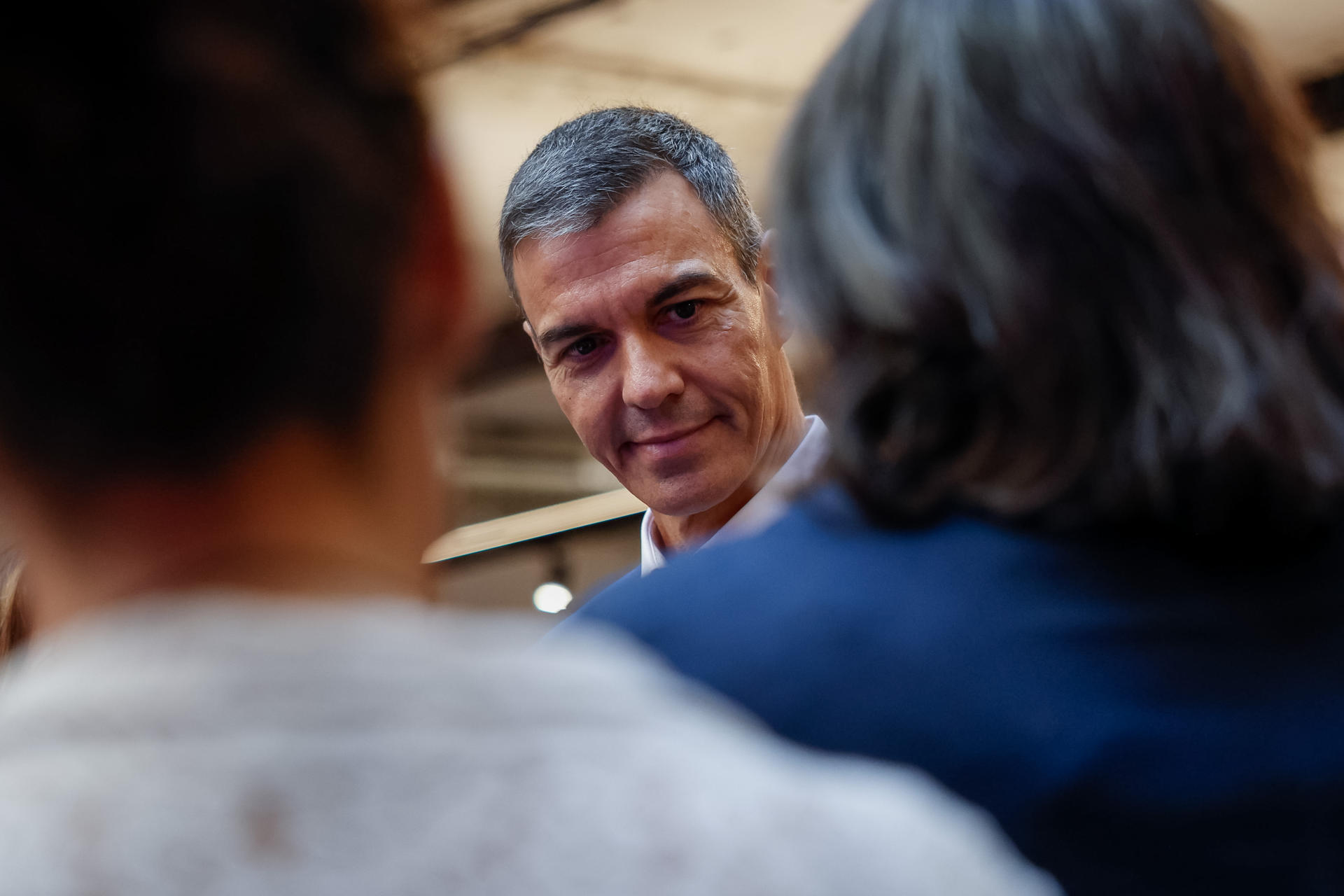 MADRID, 07/09/2026.- El presidente del Gobierno, Pedro Sánchez, durante la presentación del nuevo portal de Casa 47, la nueva plataforma de la empresa pública de vivienda y suelo que nace con 800 unidades y que pronto incorporará 1.500 repartidas en todo el territorio español. EFE/Daniel González