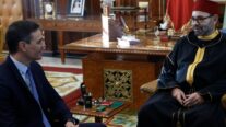 El presidente del Gobierno español, Pedro Sánchez y el rey Mohamed VI de Marruecos. EFE/ Mariscal