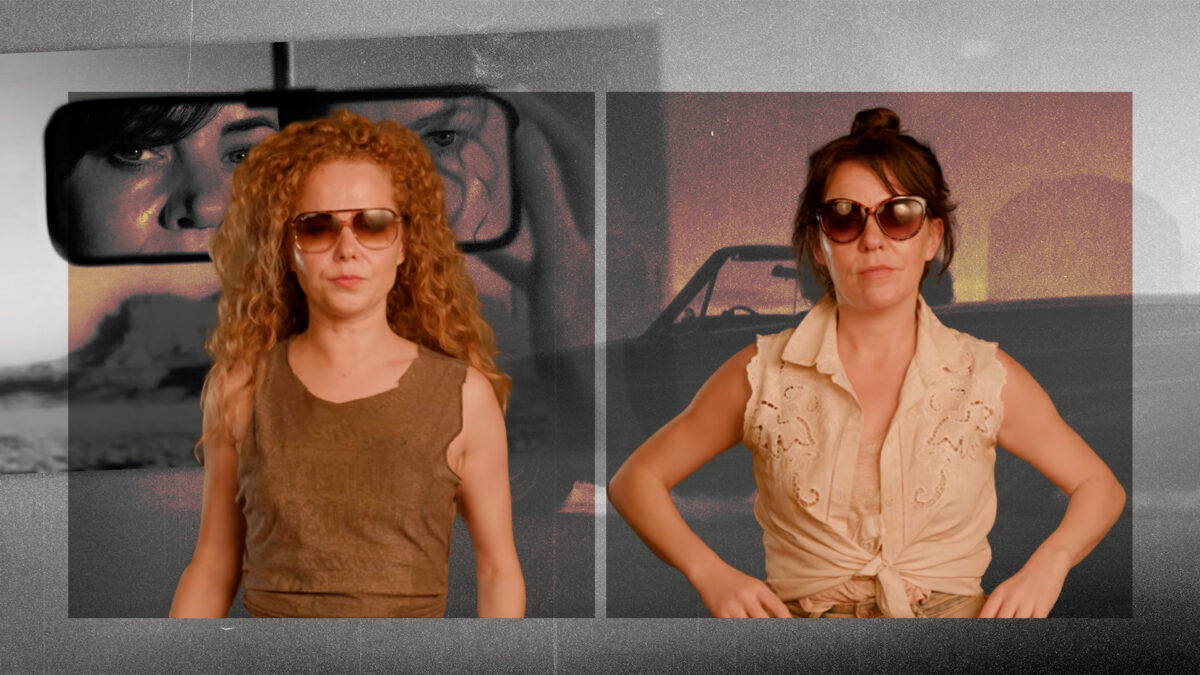 Amy Lennox y Rachel Tucker como Thelma y Louise.