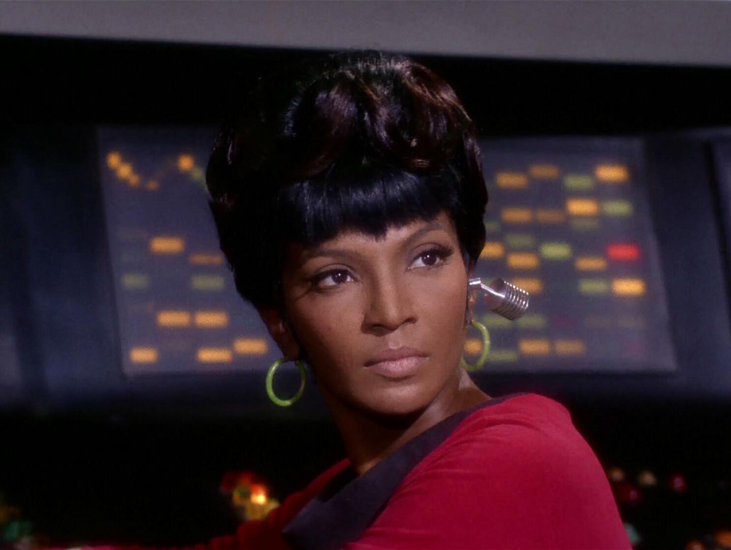 LOS ANGELES - NOVEMBER 17: Nichelle Nichols as Uhura in the STAR TREK episode, "Journey to Babel." Season 2, episode 10 originally broadcast November 17, 1967. (Photo by CBS via Getty Images)