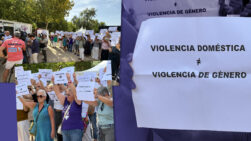 Las mujeres que protestaron frente al alcalde de Valladolid, por borrar el término violencia de género