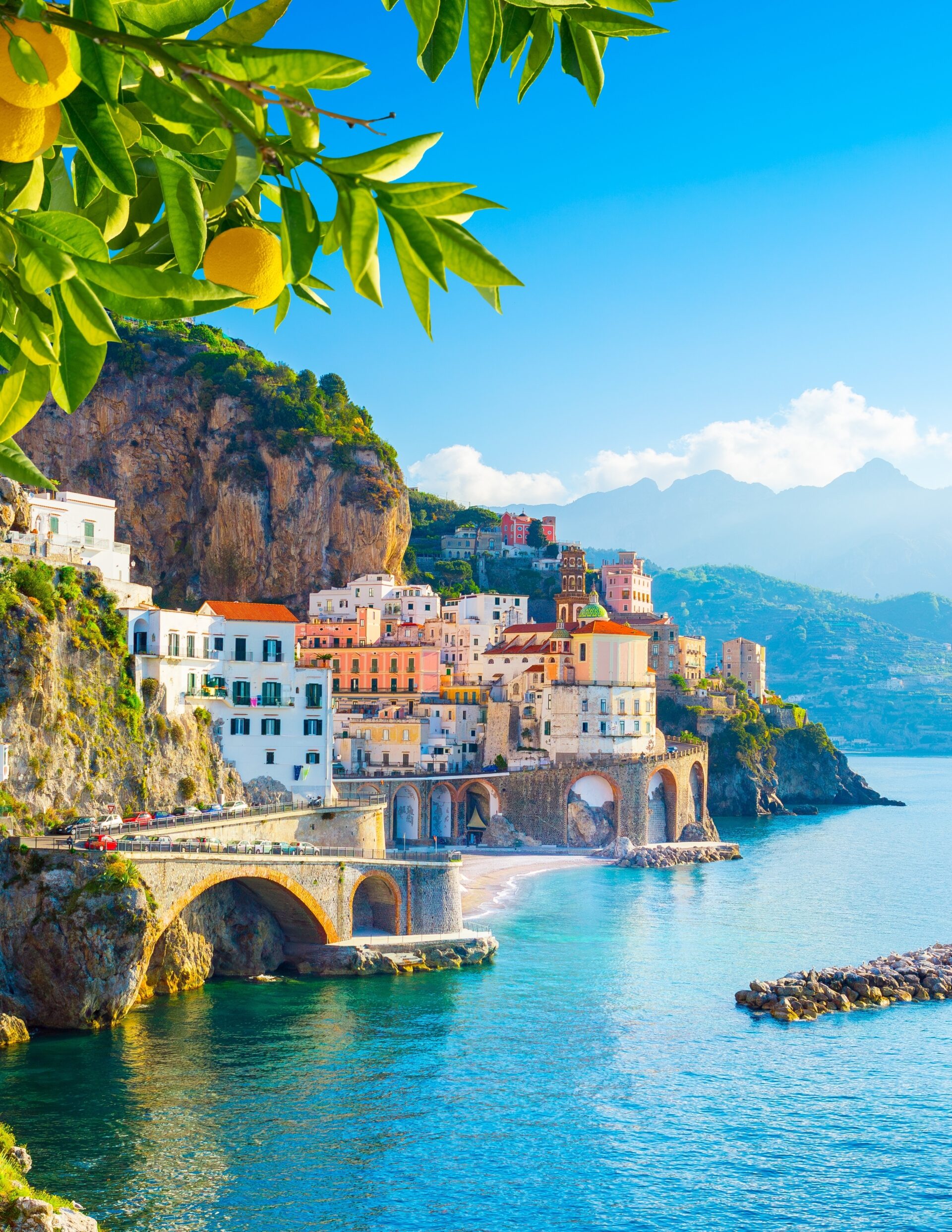 Panorámica de Amalfi, en pleno Tirreno