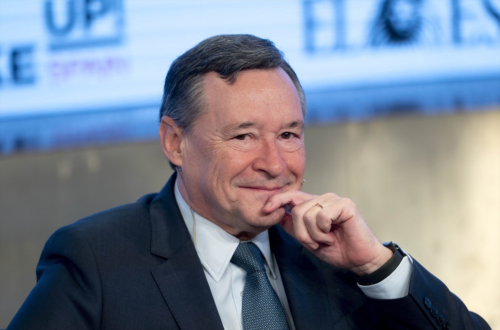 El presidente de AGBAR, Ángel Simón, durante la tercera jornada de la tercera edición del foro 'Wake Up, Spain!', en Casa de América, a 29 de marzo de 2023, en Madrid (España). Durante los cinco días de foro participan cerca de 200 ponentes en un encuentro que reúne al Ejecutivo central, las autonomías, los ayuntamientos y el mundo de la empresa para compartir ideas y aportar propuestas al debate de este año, que se celebra bajo el lema ‘Impulsar el cambio en momentos de incertidumbre’. El foro está organizado por ‘El Español’ Invertia y D+I (Disruptores e Innovadores). 29 MARZO 2023;MADRID;EDICION FORO WAKE UP;SPAIN Alberto Ortega / Europa Press (Foto de ARCHIVO) 29/3/2023
