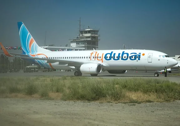 Un avión de Flydubai