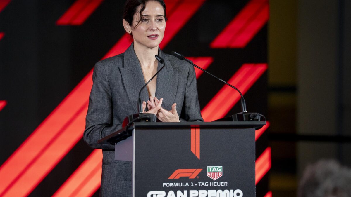 Ayuso en la presentación de Madring