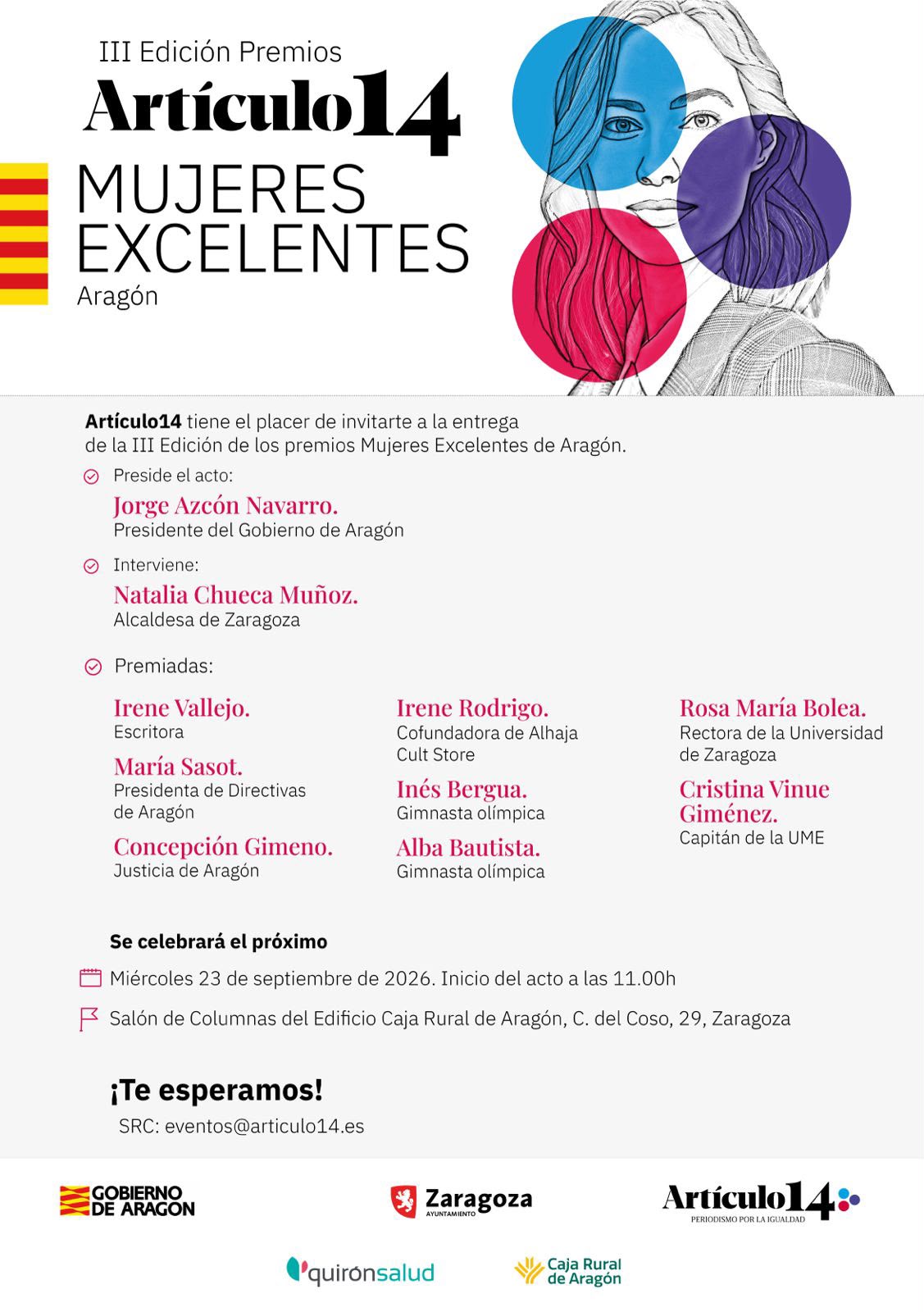 Premios Mujeres Excelentes de Aragón III - Sociedad