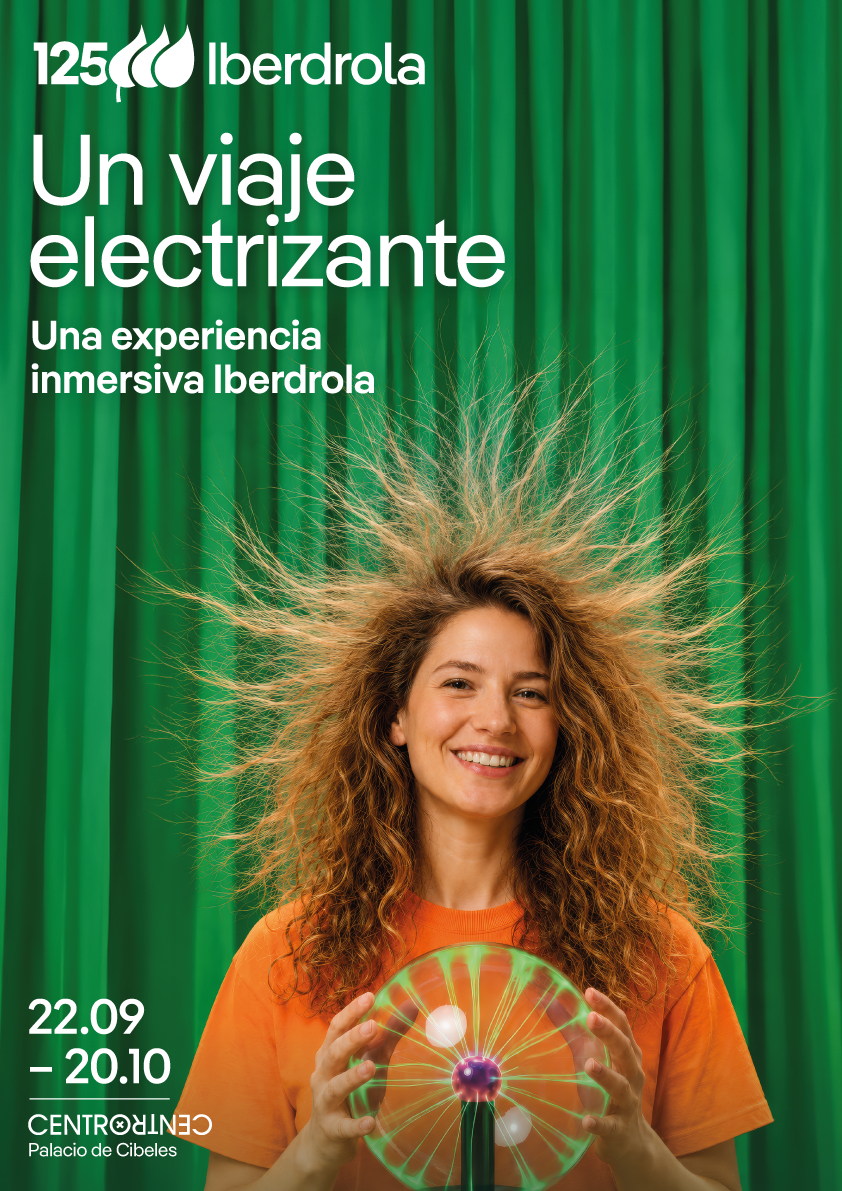 Cartel muestra tecnológica en Madrid de Iberdrola