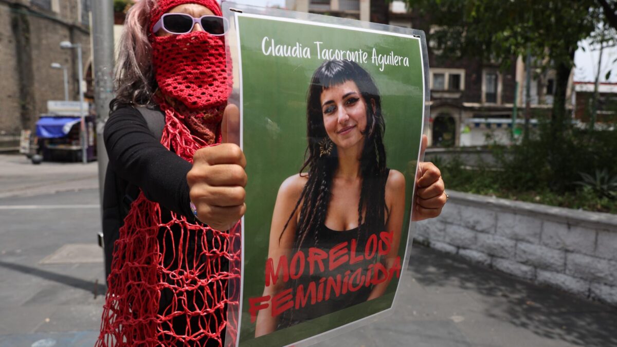 La estudiante española Claudia Tacoronte Aguilera, este martes en Cuernavaca, Morelos (México)