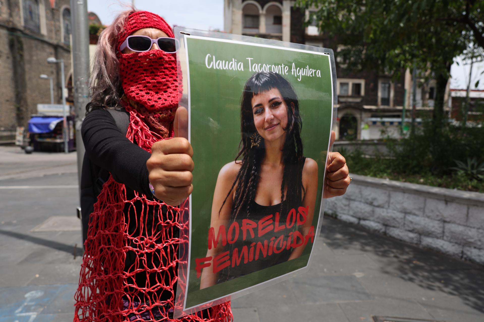 La estudiante española Claudia Tacoronte Aguilera, este martes en Cuernavaca, Morelos (México)