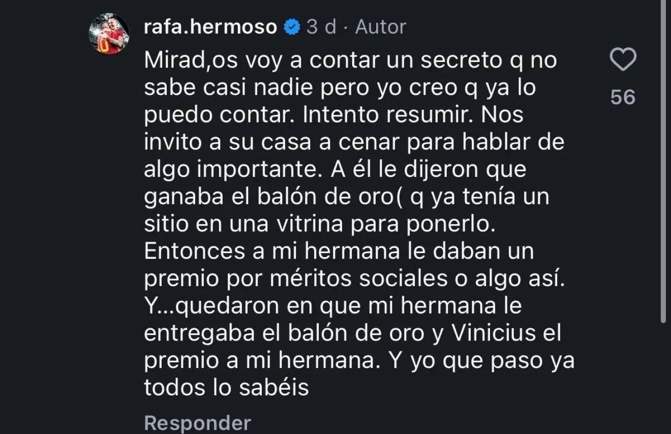 Comentario de Rafa Hermoso - Deportes Comentario de Rafa Hermoso - Deportes
