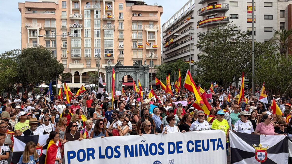 Manifestación de padres en Ceuta