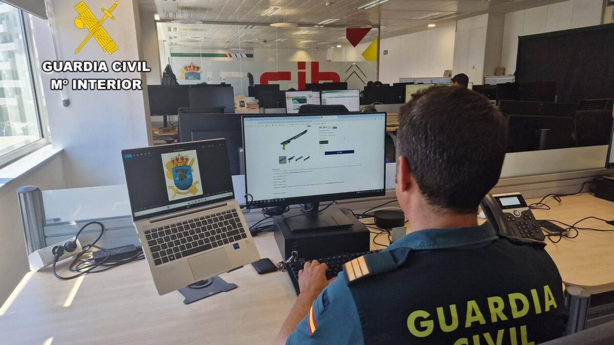 Guardia Civil investigando una web de armas - Defensa