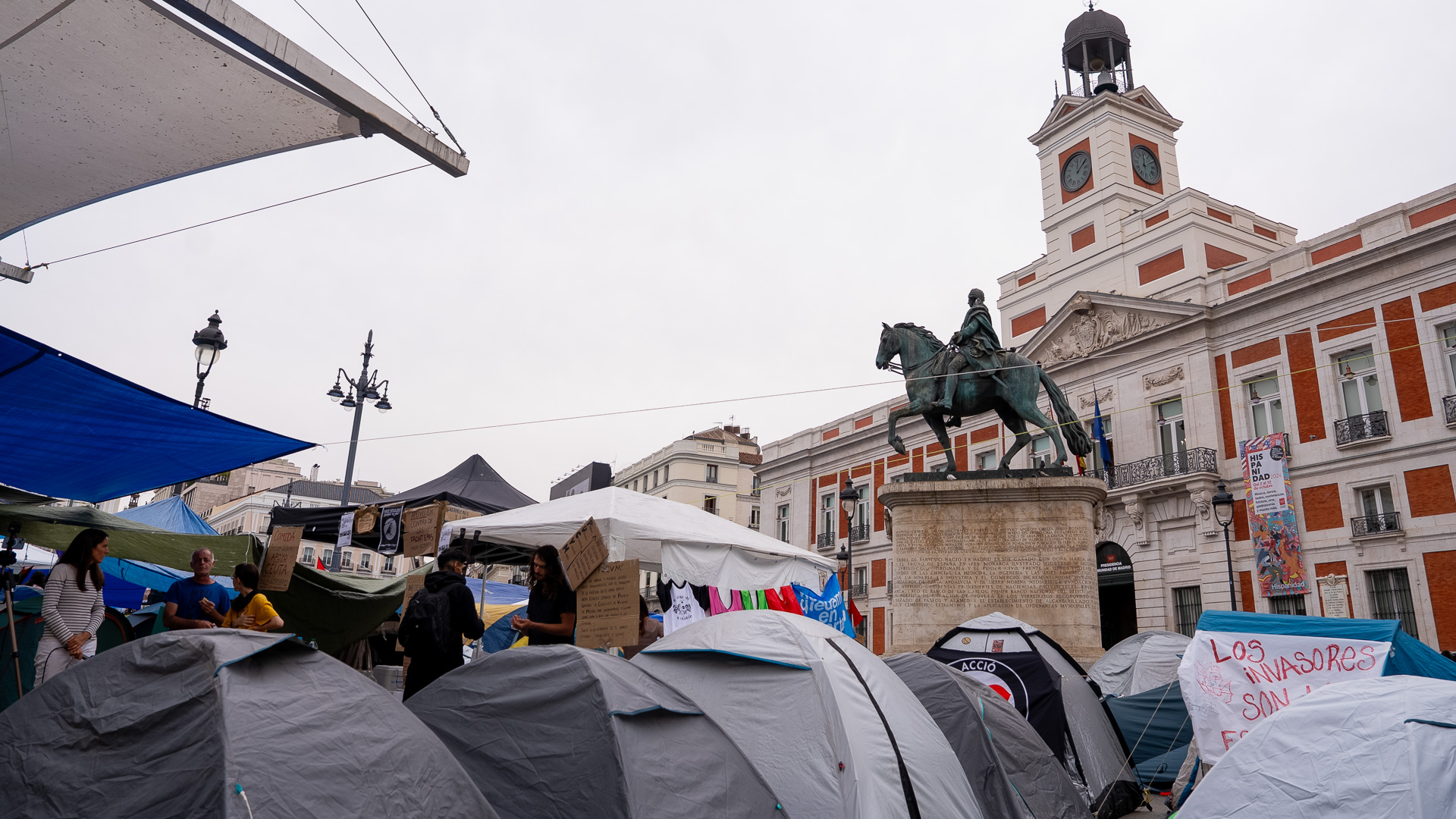 manifestacion en la puerta del sol