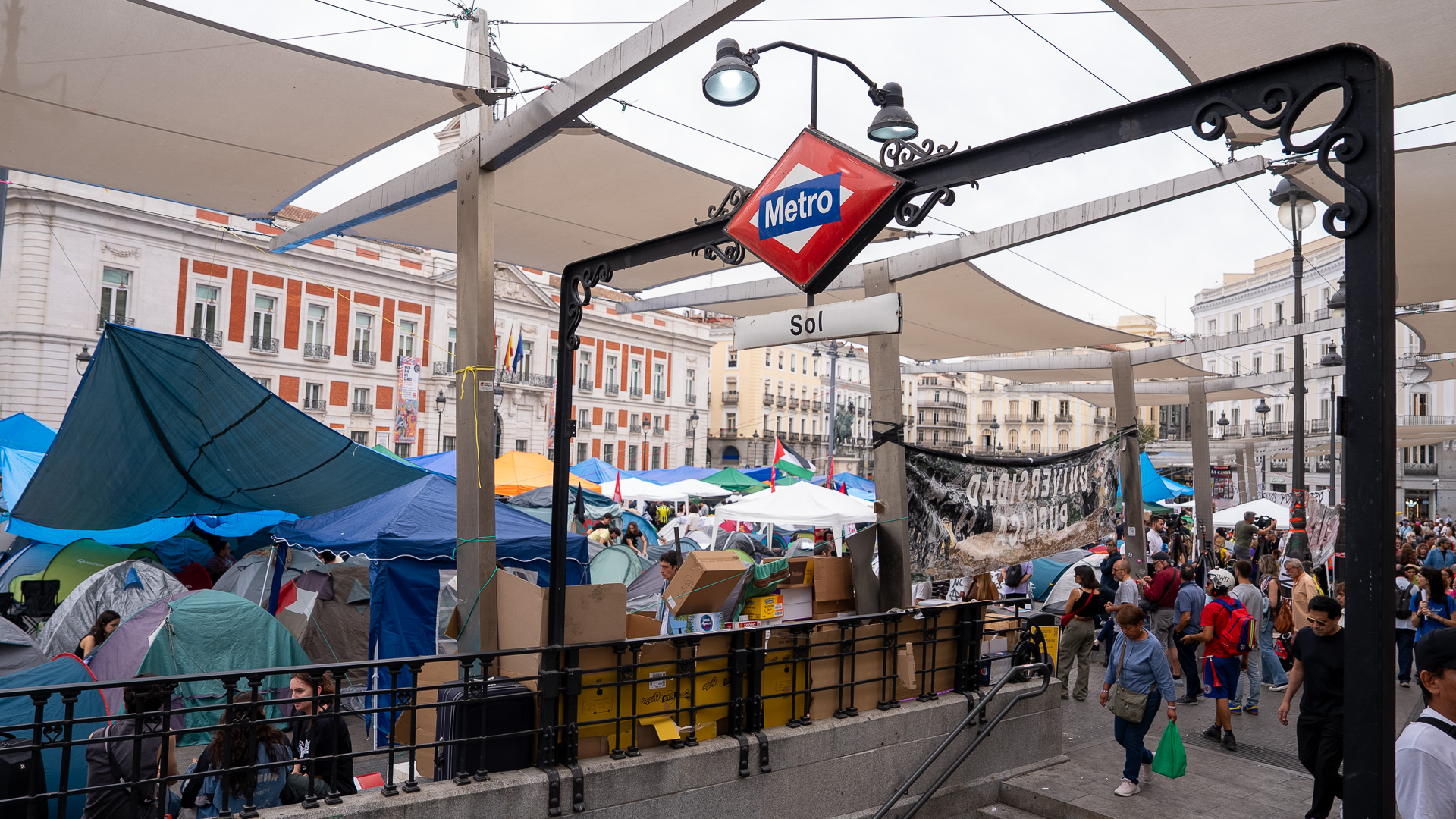 manifestacion en la puerta del sol