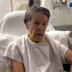 Maricarmen en el hospital.