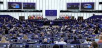 Strasbourg (France), 16/09/2026.- European Commission President, Ursula von der Leyen speaks during a debate on 'State of the Union' at the European Parliament in Strasbourg, France, 16 September 2026. The current plenary session runs from 14 until 17 September 2026. (Francia, Estrasburgo) EFE/EPA/RONALD WITTEK