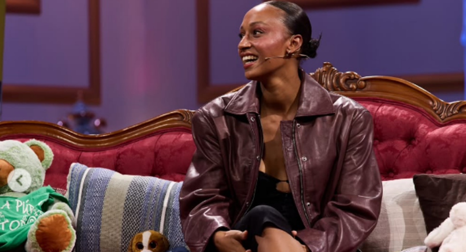 Ana Peleteiro durante su entrevista en 'La Revuelta'