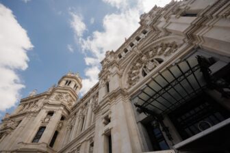 Fachada de la sede del Ayuntamiento en Cibeles