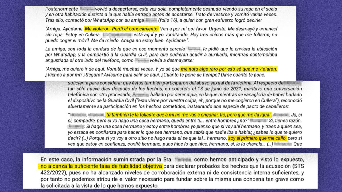 Extracto de la sentencia