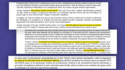 Extracto de la sentencia