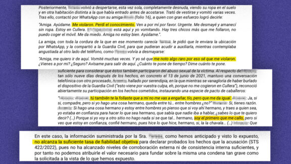 Extracto de la sentencia