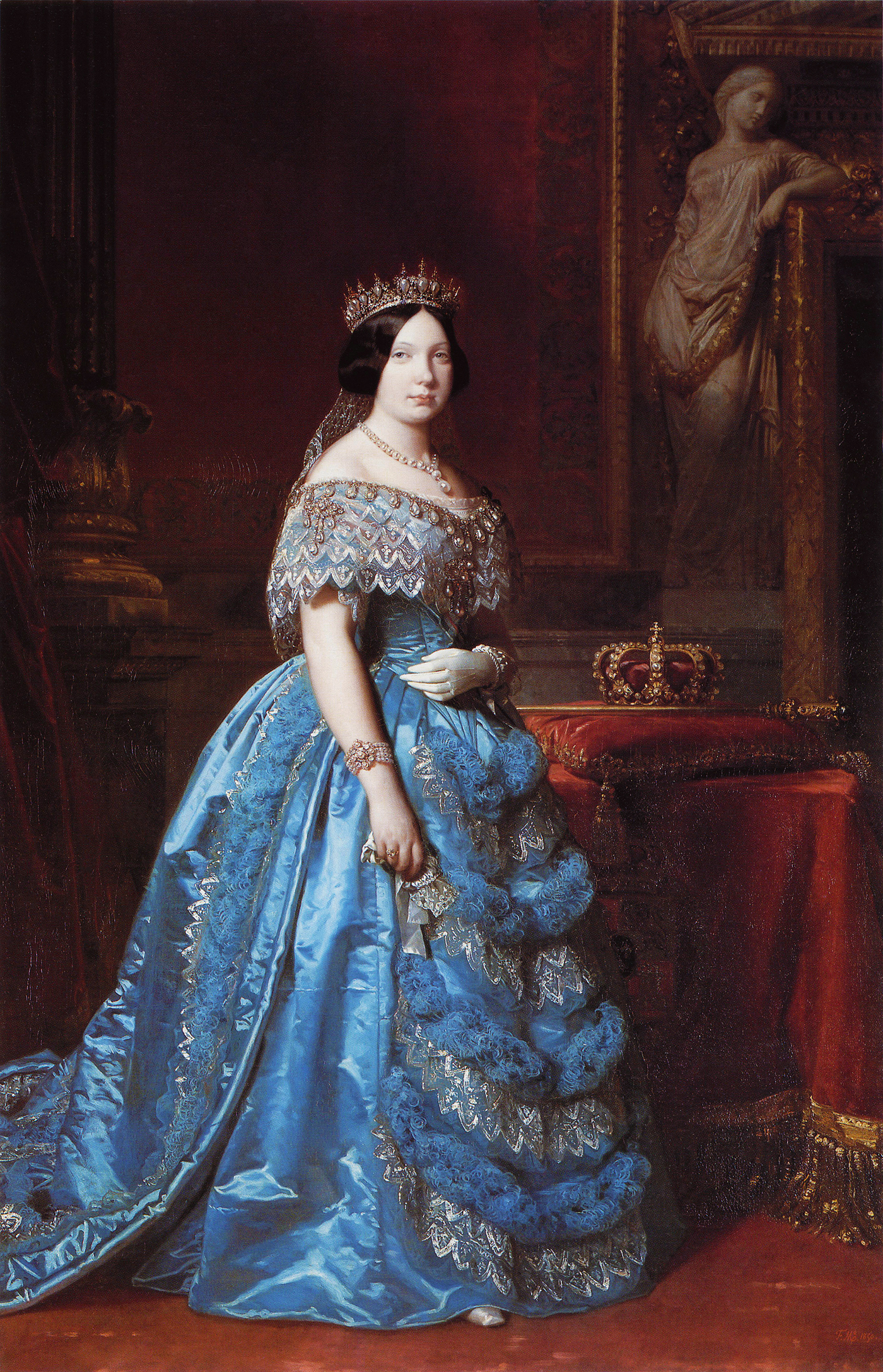 'Retrato de la reina Isabel II de España (1830-1904).