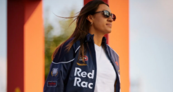 La jugadora del Atlético de Madrid, Fiamma Benítez, en Las Rozas