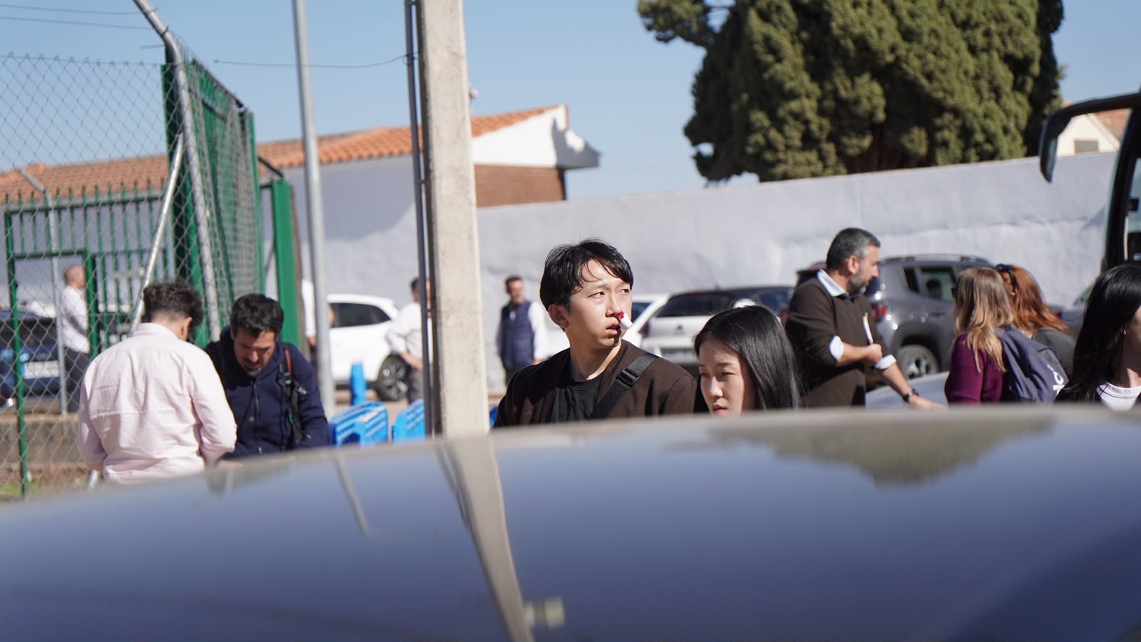Heridos del accidente ferroviario. Fotos: Jorge Herrera