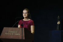 OVIEDO, 23/10/2026.- La Princesa Leonor durante la gala de entrega de los Premios Princesa de Asturias 2026 que se celebra este viernes en el Teatro Campoamor de Oviedo. EFE/ Ballesteros.