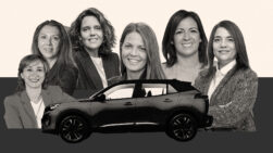 De (izq. a dcha.), Elena Burguete (Ford), Mónica Mira (Leapmotor), Mar Pieltain (Lexus España), Pilar Cascales (MINI Iberia), Ana Gema Ortega (Peugeot España y Portugal) y Zineb Ghout (Stellantis Iberia).