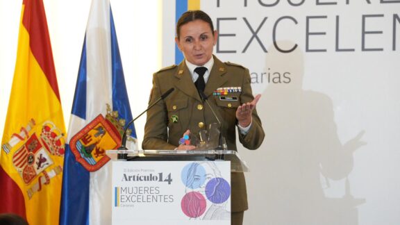 La cabo primero Adelina Torres.