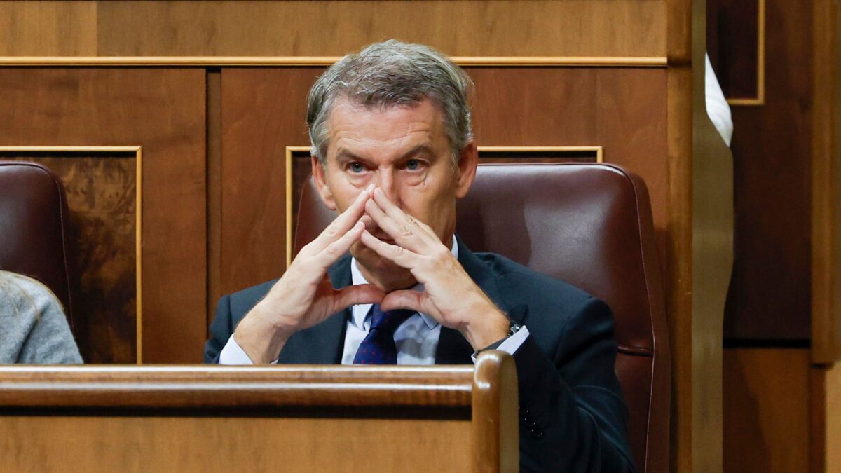 El presidente del PP, Alberto Núñez Feijóo.