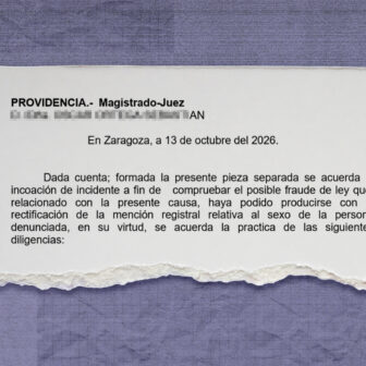 El juez de Zaragoza investiga por fin si el cambio de sexo de un maltratador es fraude de ley