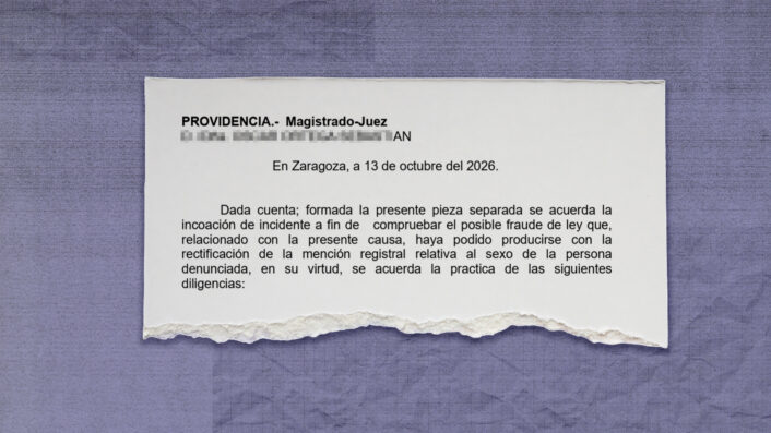 El juez de Zaragoza investiga por fin si el cambio de sexo de un maltratador es fraude de ley