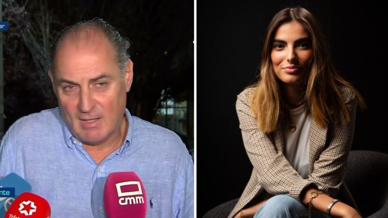 David Jiménez atiende a los medios para hablar de su hija María, que se recupera en el hospital tras el accidente de Urda